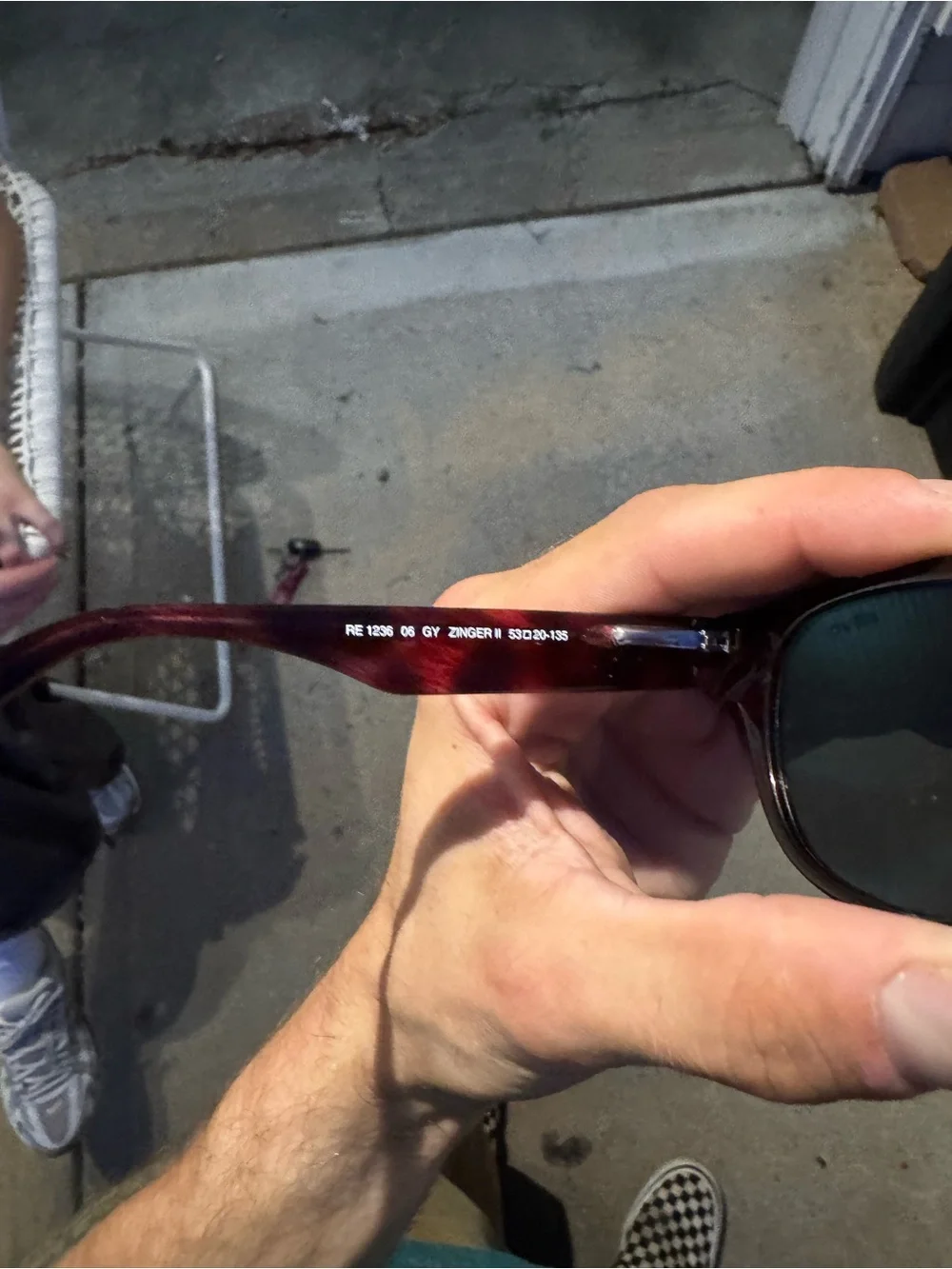 NEW! REVO Zinger 2 RE 1236 06 GY Shiny Red Havana Polarized Grey Mirror Lens uni